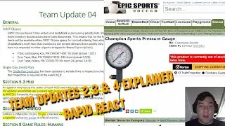 Team Updates 2, 3 & 4 Explained Rapid React FRC Updates Now