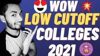 List Of Low Cutoff Colleges In DU Admission 2021 😍 By