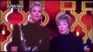 Телевидение Ирана закрасило декольте Шарлиз Терон.