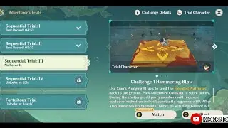 Genshin Impact 3.2 - Adventurer's Trials: Sequential Trial 3 (Gameplay Walkthrough)