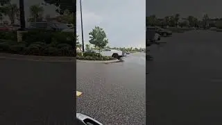 CyberTruck in White pulling up