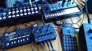 Short Jam Excerpt--1st test of Sq-1 & Bastl Dude Mixer