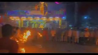 आग से अखाड़ा खेला🔥🔥 श्री हनुमान जन्मोत्सव अखाड़ा 😱😱 #short