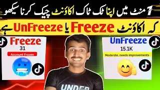 💯How To Check TikTok Account Freeze Or Unfreeze |TikTok Account Unfreeze Kaise Kare 2025