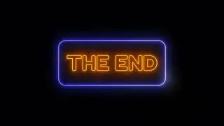 The End | Animation | Stock Footage