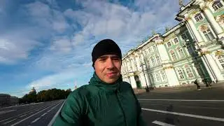 Беговой влог. Экскурсия по Санкт-Петербургу. Сентябрь 2022. 4K