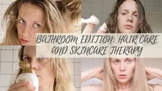 BATHROOM EDITION: SKIN CARE AND HAIR CARE SELF CARE ROUTINE |  GABRIELLEELLAH