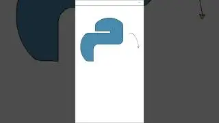 Python logo using Python 