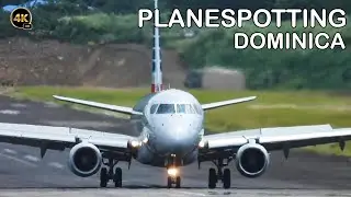 ISLAND AVIATION || E175 - Dassault Falcon 2000 - ATR 72-600... || PLANESPOTTING DOMINICA 🇩🇲