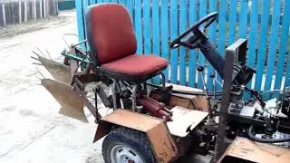 Самодельный трактор-переломка