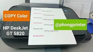 HP DeskJet GT 5820 Printer (p2) - Color Test Copy @Phongprinter 