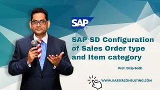 SAP SD Configuration of Sales Order type | SAP SD Configuration of Item category  