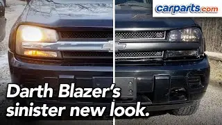 Darth Blazer goes dark - 08 Trailblazer headlight and grille replacement - CarParts.com