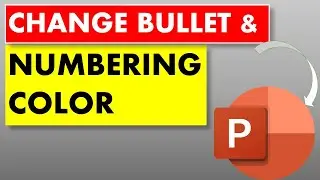 How to change Bullet and Numbering color in PowerPoint