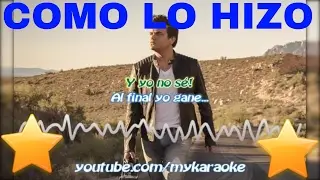 Como lo hizo - Silvestre Dangond - Como lo hizo (Karaoke)