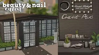 beauty & nail salon 💅🏻 | the sims 4 speed build | no cc