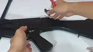 FN FAL Propgun made from wood Assembly