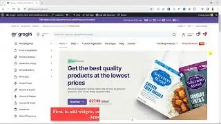Grogin - How to edit Footer Widgets and Shop Page Widgets?