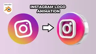 Blender Instagram Logo Animation Process | From Start to Final Render + Project File