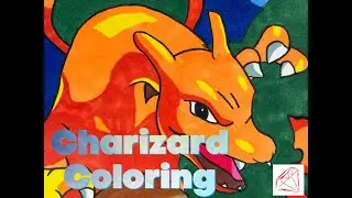 Soothing coloring of Charizard from Pokemon