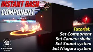 02 Tutorial Multi directional Dash Component + sound + camera shake on Unreal Engine