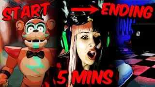 FINISHING SECURITY BREACH IN 5 MINUTES (or so) | Five Nights At Freddy's : Security Breach