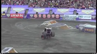 Massive Monster Truck Double Backflip!