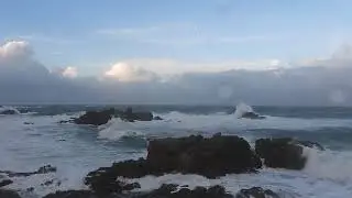 60mph+ winds and high seas at Grandes Rocques 4 of 13