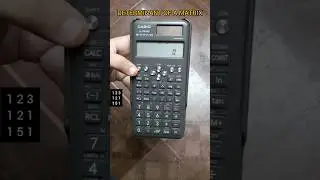 How to find determinant of matrix by using casio fx-991 ms calculator