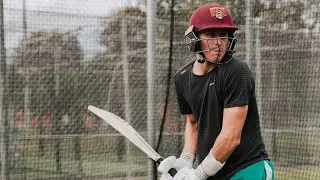 Marnus Labuchange Batting in Nets