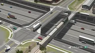 3D Flyover Animation of Railroad Overcrossing by POITRA Visual (Market Lead RR over I-70)