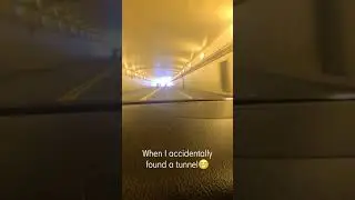 I accidentally found this tunnel. had to back and record it of course.