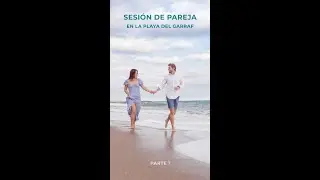 Sesión de fotos de pareja en la playa 