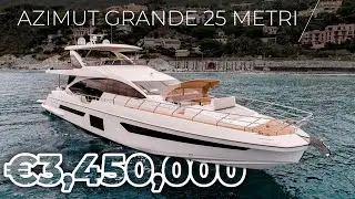 Touring an Exclusive Yacht FOR SALE Azimut Grande 25 METRI