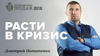 Дмитрий Потапенко: расти в кризис