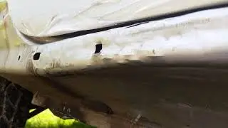 А дело было не в пластике. Пороги из консервной банки.