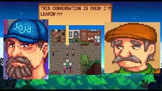 Annoyed Character Andy Argues With Lewis in Stardew Valley