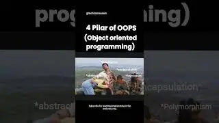 FOUR PILLARS OF OOPS ✨#oops #objectorientedprogramming