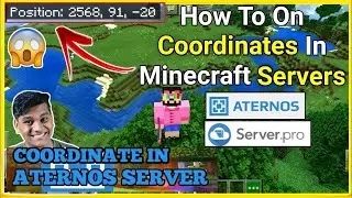 How to on Coordinates In Minecraft Server | HOW TO ON COORDINATE IN ATERNOS SERVER | EnaX GAMING