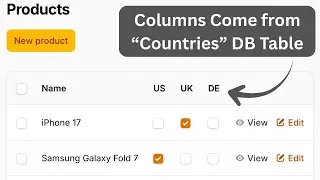 Filament Table: Auto-Generated Flexible Columns from Database