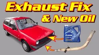 VW Polo MK2 Breadvan ( Exhaust Fix , Oil Change & Running Issues 😫  ) Retro Volkswagen