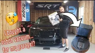 I bought a robot vacuum...for the garage!