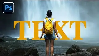 Text Effect Photoshop | How to Write Text Behind Object in Photoshop