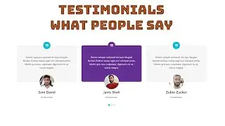 Testimonial slider with carousel | Simple Responsive Bootstrap Testimonial Carousel