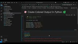 🎨 How to Print Colored Text in Python using Colorman | Simple & Easy Tutorial