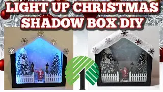 LIGHT UP CHRISTMAS SHADOW BOX DIY