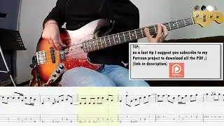 John Mayer - No Such Thing BASS COVER + PLAY ALONG TAB + SCORE