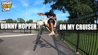 Bunny Hopping On A BMX Cruiser!! Bunny Hop, Tail Tap,