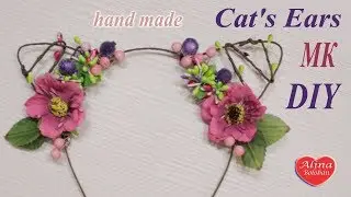 HAIR BAND. Cat's Ears. HAND MADE. Diy