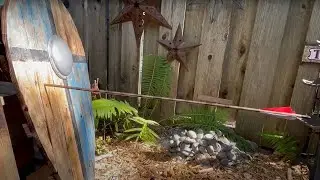 Make an Arrow-Stopping Viking Shield from Pallet Wood.  3D Printed Shield Boss.